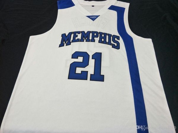 

custom men youth women #21 larry finch memphiss college basketball jersey size s-4xl or custom any name or number jersey, Black