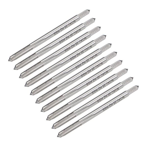 

uxcell метрика машина tap m3.0 резьбы 0,35 шаг 3 straight флейты h2 high speed ​​steel 10шт