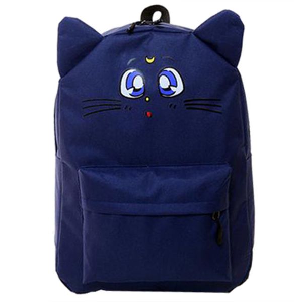 

backpack cat printing canvas backpack