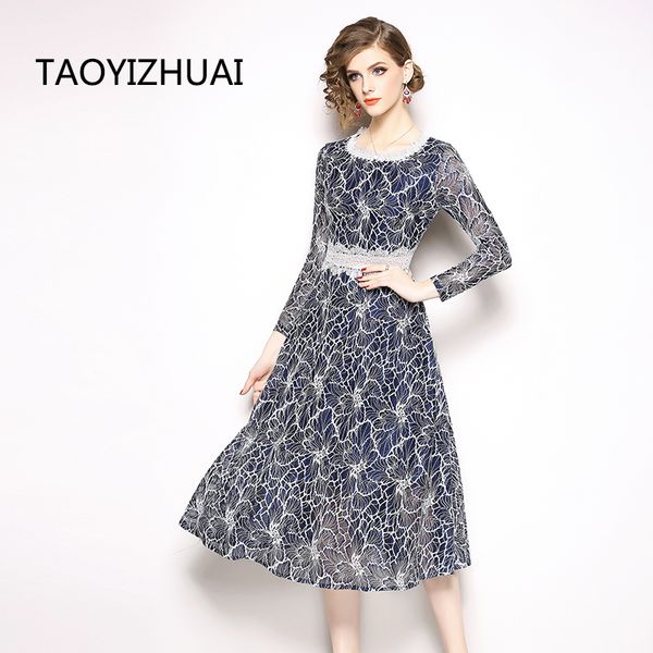 

fashion elegant a line casual midi dress blue red color empire waist a line size 2xl plus size striped work party dress, Black;gray