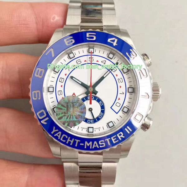 

items chronograph workin 44mm 116680 yachtmaster ceramic bezel swiss eta 7750 movement automatic mechanical watch watches, Slivery;brown