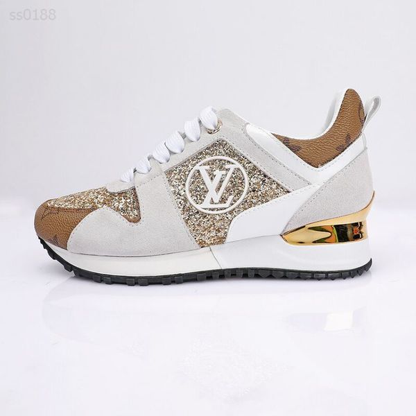 

2019 new european and american autumn and winter stitching high-grade suede sports women's shoes lace comfortable women's shoes, Black