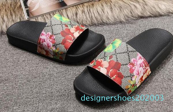 

europ luxury slide summer fashion wide flat slippery with thick sandals slipper men women sandals designer shoes flip flops slipper36-45 d03