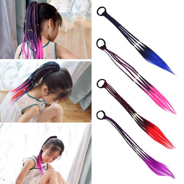 Baby Girls Elastic Hair Band Rubber Band Hair Accessory Wig