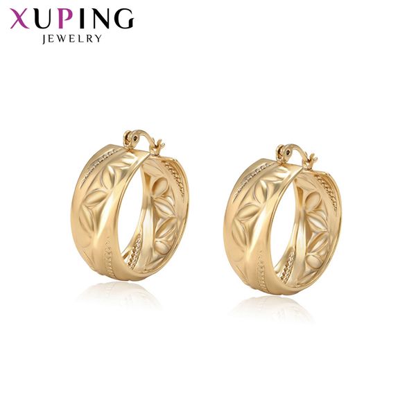 

xuping fashion simple geometric earring jewelry with environmental copper for women christmas day gifts s203-99038, Golden;silver