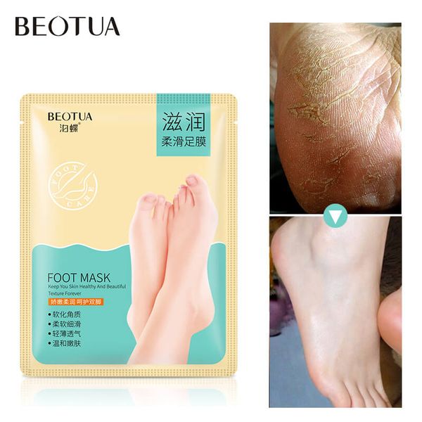 Efero máscara de pé esfoliante máscara de pé meias para a esfoliação de beleza pedicure por pés para pedicure meias peeling máscaras atacado