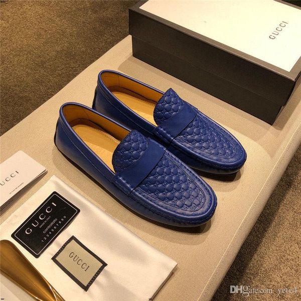 

21fw мужская обувь повседневная кожа слип на man формальное luxury sneaker мокасины мокасины черный коричневый мужской моды вождение обувь п, Black