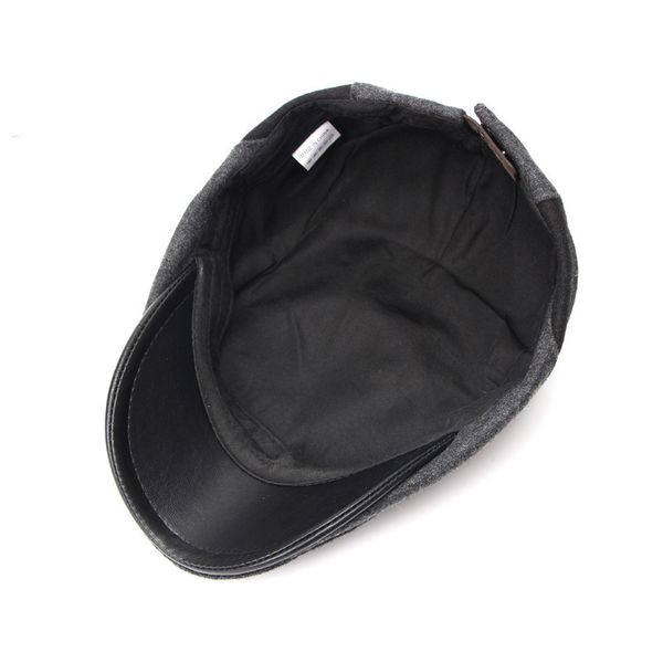 

new winter cotton men women dark grey flat ivy cap soft solid color driving cabbie hat adjustable newsboy caps, Blue;gray