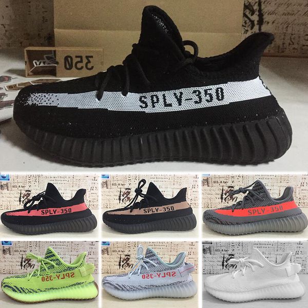 

2019 new tatic clay e ame true form hyper pace men women running hoe kanye we t beluga 2 0 orange bred port neaker, Black;green