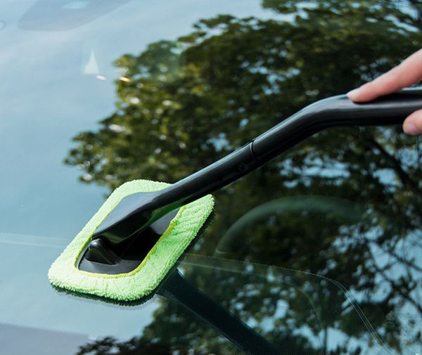 

new car microfiber windshield cleaner auto vehicle washing towel brush window glass wiper dust remover for car home mop car wash brush tool