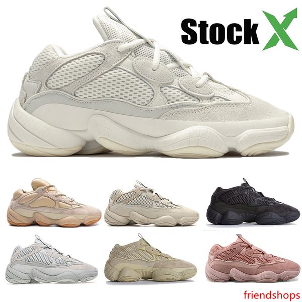

desert rat 500 stone bone white blush wave runner soft vision salt utility black kanye west men women designer sneakers runnnig shoes