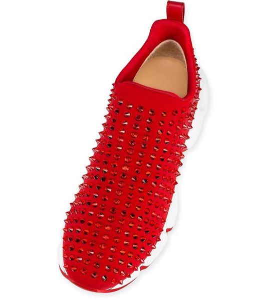 

размер 35-46 новые кроссовки красные подошвы подошвы мужские женские кроссовки высокое качество спортивная повседневная обувь, Black