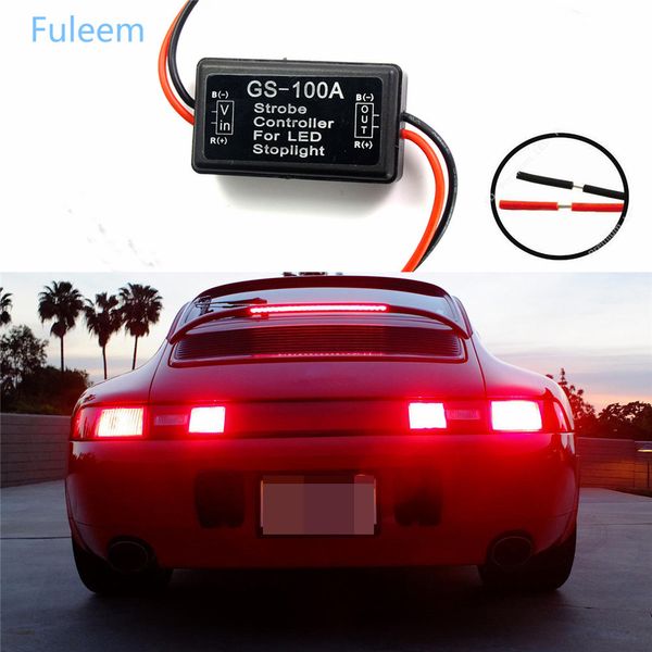 

fuleem gs-100a car truck led brake slight flash strobe controller flasher module
