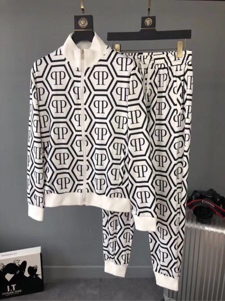 

New men 039 uit long leeve track uit jacket et 2019 fa hion running track uit men port uit letter printing lim hoodie medu a