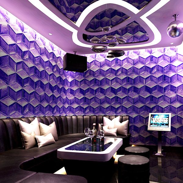 3d Space Ktv Wallpaper Stereo Personality Fashion Flash Wall Covering Bar Hotel Fancy Ballroom Box Theme Room Wallpaper Beach Wallpapers Beautiful