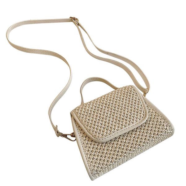 

women crossbody bags beach straw bucket burlap square bag messenger bag carteras mujer de hombro bolsos#t2