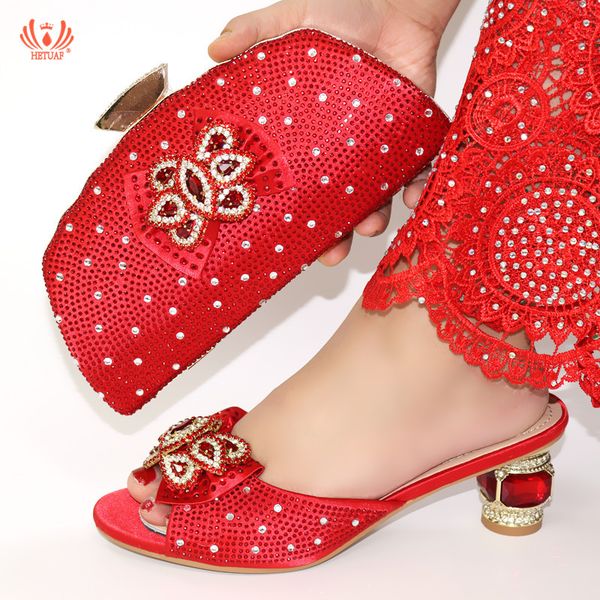 

new arrival african lady low heels shoes and bag set for party red color italian women good quality shoe and bag set for wedding, Black