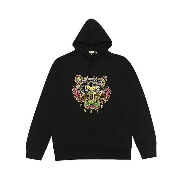 

solid color sweater ladies cotton solid color ring stripes letter bear print casual shirt long-sleeved sweater tiger head embroidery--4, White