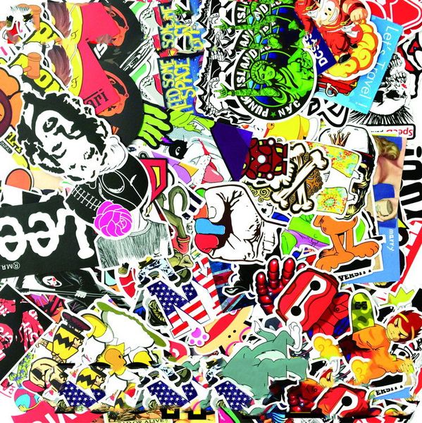 

новое прибытие 100 неповторяющихся горячий продавать граффити стены стикеры граффити наклейки для ноутбука чемодан холодильник, и т.д