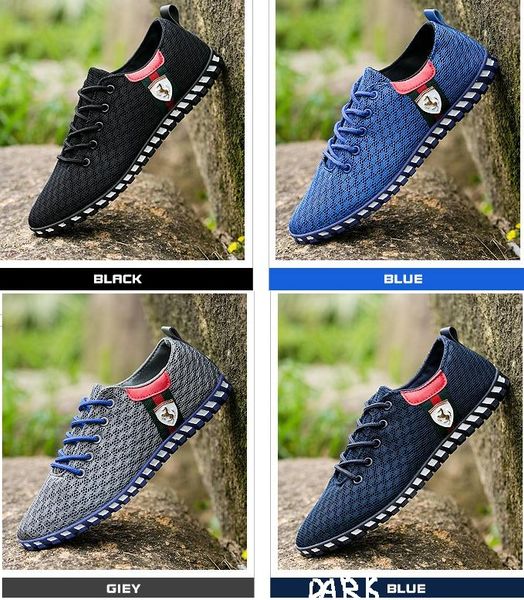 

2019 lazy man new mesh surface fashion designers women men shoes casual shoes classic flats size 39-44 glowing, Black