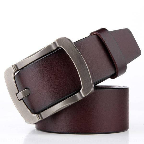 

buckle cowhide casual men's pin buckle pin leather belt cowhide men's leather casual belt, Black;brown