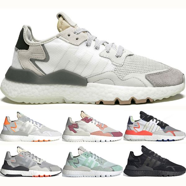 

new fashion running shoes for men women nite jogger white black core grey orange ice ment sport sneakers size 36-45