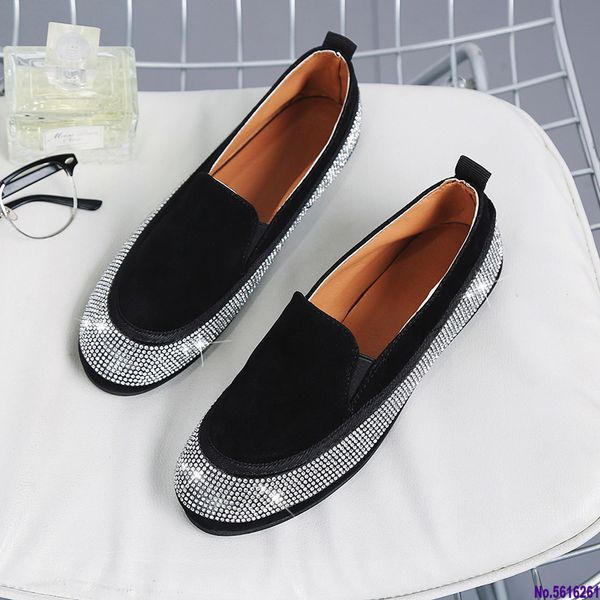 

women flats genuine leather loafers summer women casual shoes flat comfortable slip on moccasins zapatos mujer, Black