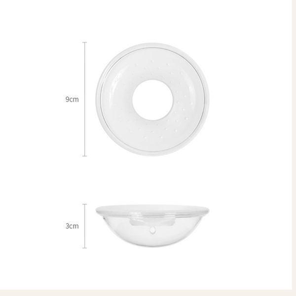 

1pc silica gel collection cover baby feeding breast milk collector soft postpartum nipple suction container reusable nursing pad, White