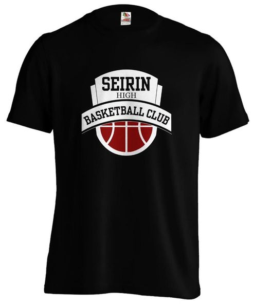 

kuroko no basketball logo seirin high anime manga t shirt tee new fashion t shirt brand hip hop print men tee high quality, White;black