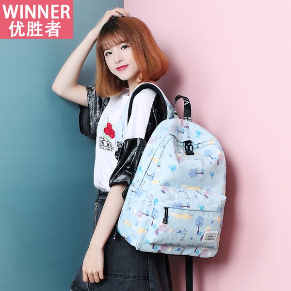 

2020 korean women's bag fashion large capacity backpack travel backpack school bags for teenage girls cute zipper