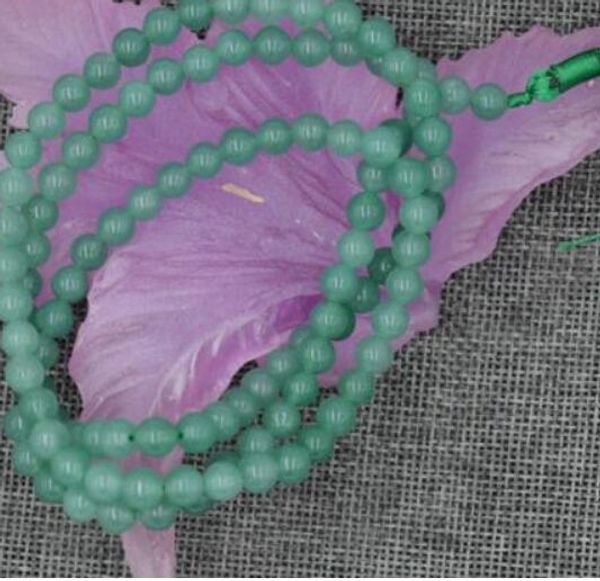 

new 6mm stone buddhist 108 prayer beads mala bracelet necklace, Silver