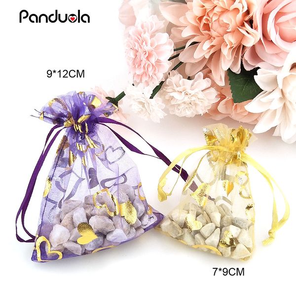 20pcs organza gift bag weeding decoration for weddings party favors sweets and sweets organza bag packing for gifts