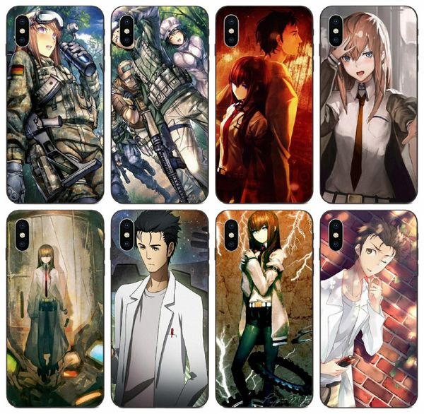 

tongtrade] steins gate anime manga case for iphone 11 pro max 8 7 6 5 plus x xs xr samsung j2 huawei y7 prime redmi 4 prime drop proof case