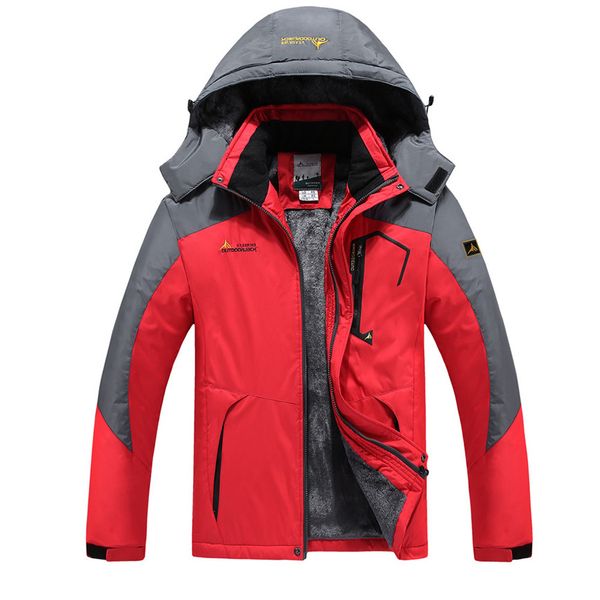 

men's coats and jackets winter outdoor skiing mountaineering warm man jacket windproof clothes jacket many pocket masculine coat, Black;brown