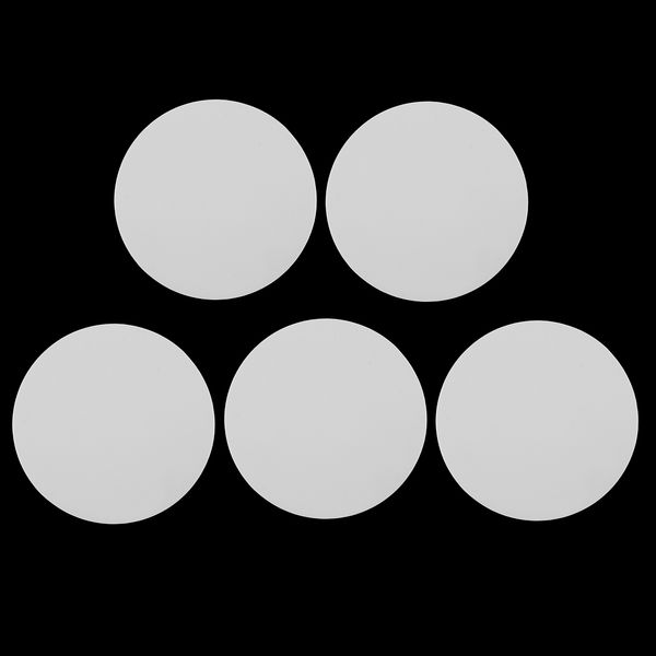 

5 piece silicone cup mat coaster tableware round/flower shaped, white