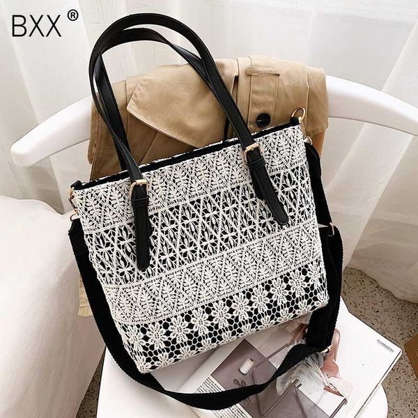 

bxx] pu leather crossbody bags for women 2020 summer lace hollow out high capacity messenger shoulder handbags fashion hl377