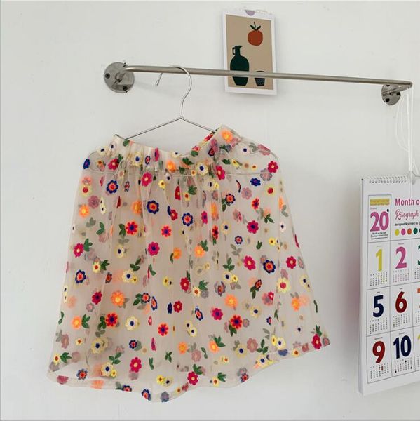 

2020 new wholesale girls floral skirt summer fashion girls skirts 1-6 years ho575