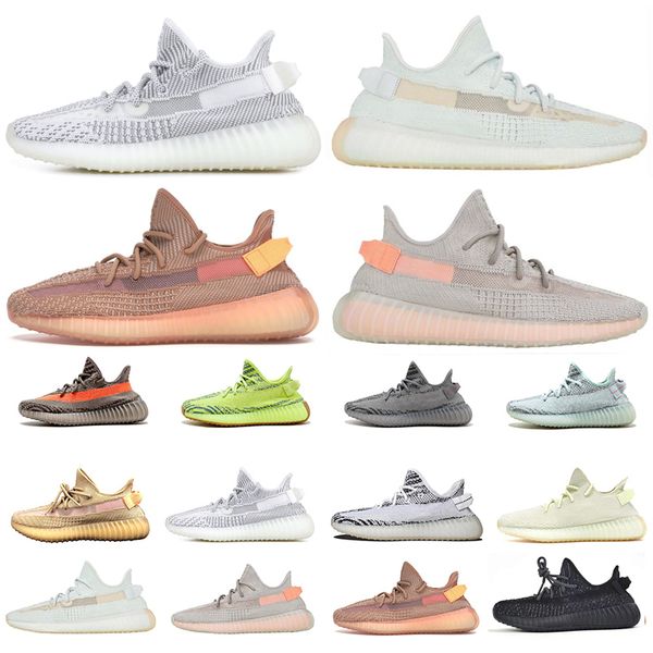 

2019 kanye west clay true form static zebra black bred sesame mens trainers running shoes women designer sneakers sports shoes size 36-46