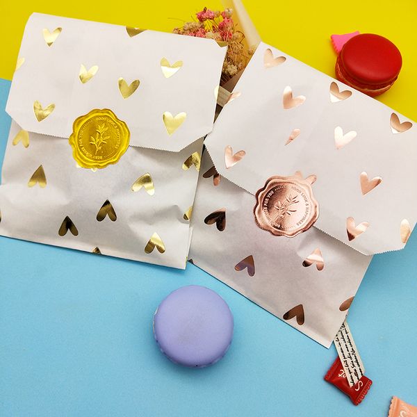 

25pcs kraft paper bags treat candy bag cupid's love bags for wedding birthday easter festival party favors supplie gift bag