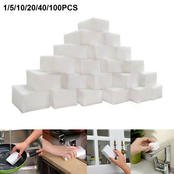 

magic cleaning nano-sponge wipe scrub stains kitchen dish wash