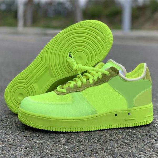 

2019 New Arrivals Forces Volt Running Shoes Women Mens Trainers Forced One Sports Skateboard Classic 1 Green White Black Warrior Sneakers