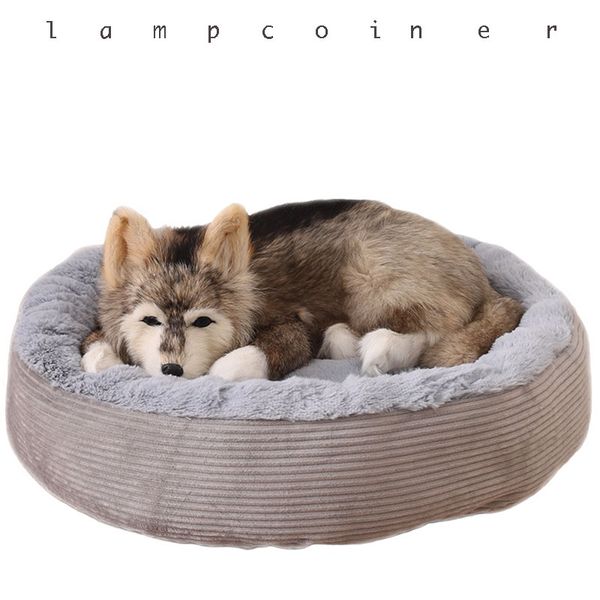 

cat bed pet nest thick warm small and medium dogs can be removed and washed round kennel cat litter mat