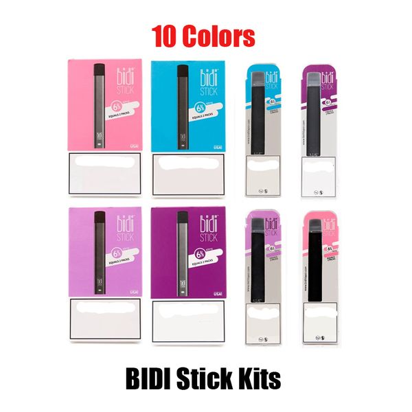 

BIDI Стик одноразовое устройство Vape Pen 280mAh Аккумулятор 1,4 мл Под картриджи Пустые Starter Kit укажи MTL Vapor Бар