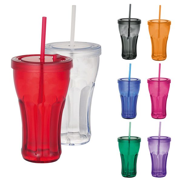 

кубок высокого качества food grade пластиковые drink cup персонализированный логотип для пляжа с соломой и крышкой