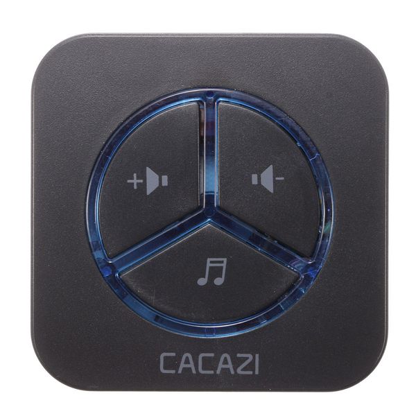 

waterproof wireless cordless home digital doorbell wall plug-in door chime - white