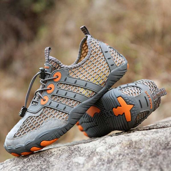

beach shoes men upstream aqua quick dry women outdoor wading water non-slip breathable climbing sneakers plus size