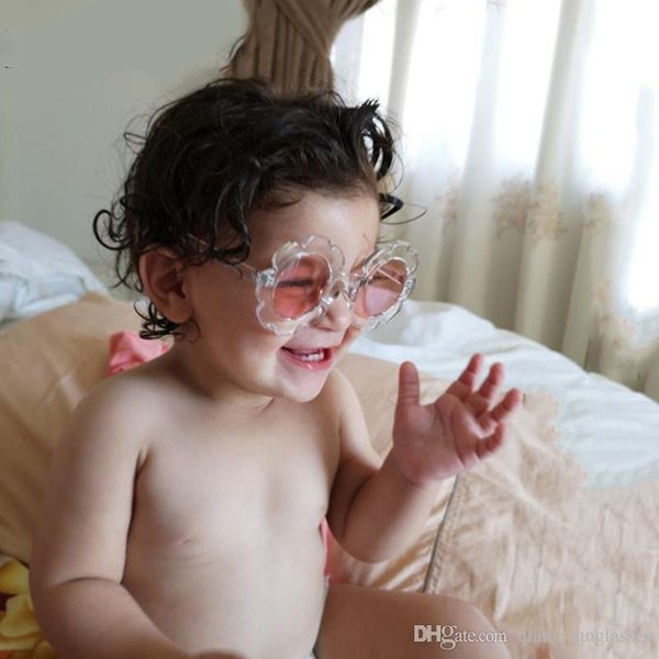 

kids sunglasses child sun glasses round flower gafas baby children uv400 sport cool sunglasses girls boys oculos de sol, White;black