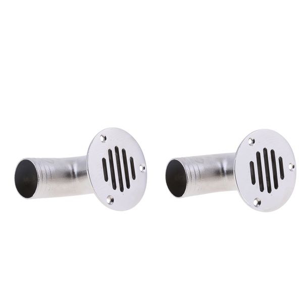 

2pcs boat plumbing fittings - deck drain scupper 38mm 90 deg - stainless steel