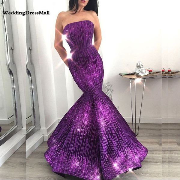 

long purple mermaid glitter abendkleider arabic evening dress dubai formal kaftan lebanon prom party gowns, Black;red
