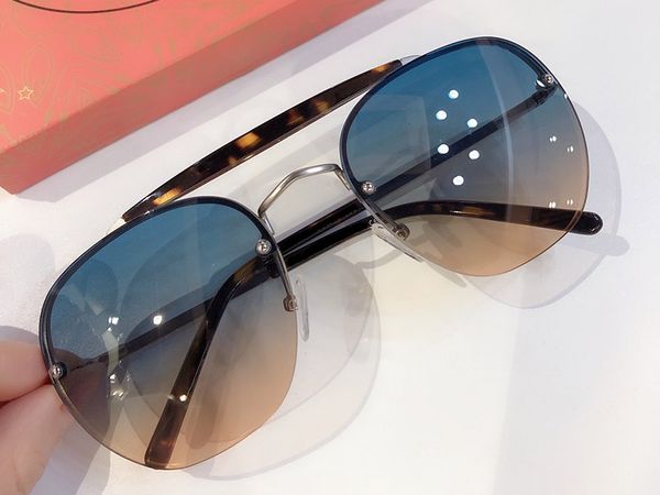 

2020 популярный новый стиль pilot rimless солнцезащитной горячие spr18 деликатной мужской моды очки дизайнера металл солнцезащитные очки вож, White;black